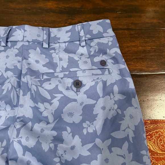 Peter Millar Men's SZ 30x34 Blue Pearl Floral Surge Performance Pants MSRP $198 - Picture 5 of 8